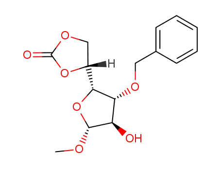 methyl 3-O-benzyl-β-D-glucofuranoside-5,6-carbonate