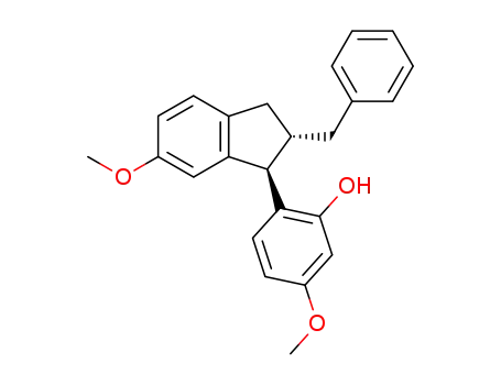 2-benzyl-1-<2-hydroxy-4-methoxy>phenyl-6-methoxyindane
