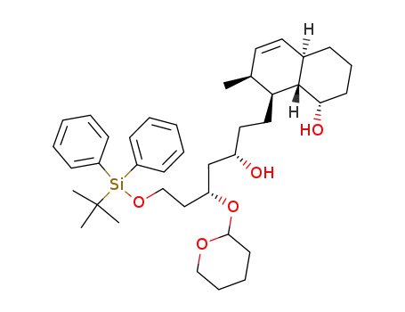 (1S,4aR,7S,8S,8aS)-8-[(3S,5R)-7-(tert-Butyl-diphenyl-silanyloxy)-3-hydroxy-5-(tetrahydro-pyran-2-yloxy)-heptyl]-7-methyl-1,2,3,4,4a,7,8,8a-octahydro-naphthalen-1-ol