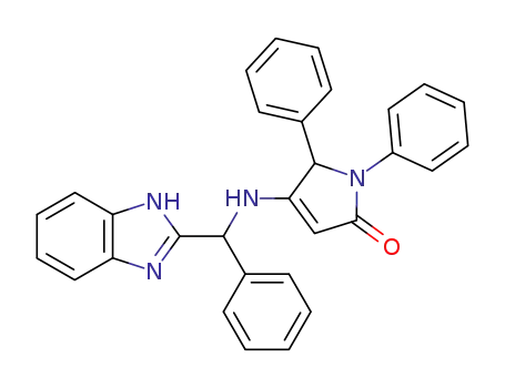 4-{[(1H-Benzoimidazol-2-yl)-phenyl-methyl]-amino}-1,5-diphenyl-1,5-dihydro-pyrrol-2-one