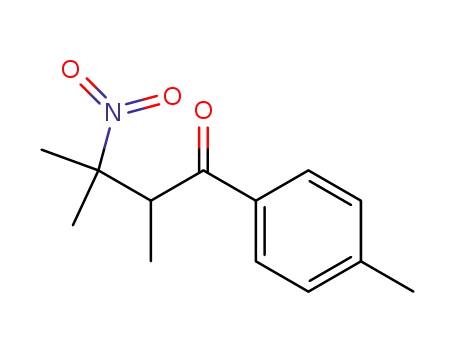 Molecular Structure of 81096-21-1 (2,3-dimethyl-3-nitro-1-(p-tolyl)-1-butanone)