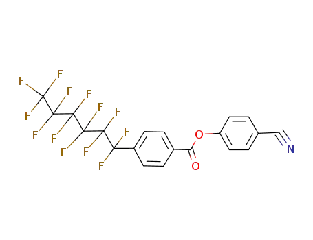 Benzoic acid, 4-(tridecafluorohexyl)-, 4-cyanophenyl ester