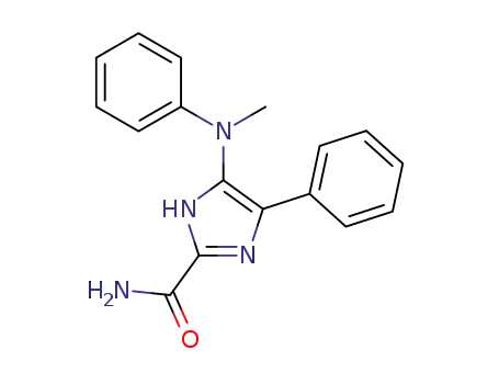 Molecular Structure of 145664-89-7 (5-(N-methyl-N-phenylamino)-4-phenylimidazole-2-carboxamide)