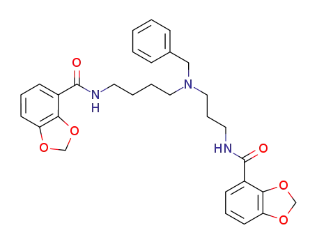 Molecular Structure of 76927-65-6 (N<sup>4</sup>-Benzyl-N<sup>1</sup>,N<sup>8</sup>-bis<2,3-(methylenedioxy)benzoyl>spermidine)