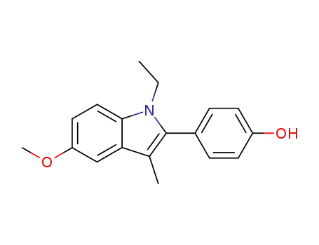 1-ethyl-2-(4-hydroxyphenyl)-3-methyl-5-methoxyindole
