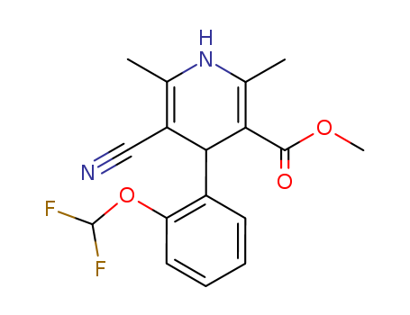 3-Pyridinecarboxylicacid, 5-cyano-4-[2-(difluoromethoxy)phenyl]-1,4-dihydro-2,6-dimethyl-, methylester