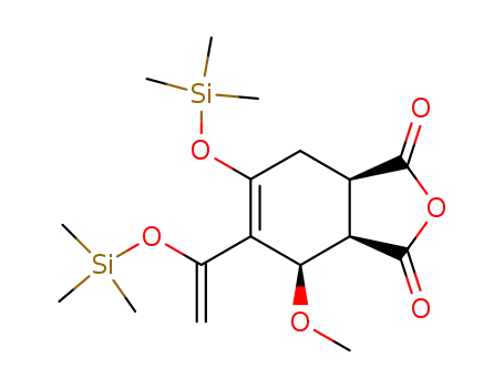 (3aR,4R,7aR)-4-Methoxy-6-trimethylsilanyloxy-5-(1-trimethylsilanyloxy-vinyl)-3a,4,7,7a-tetrahydro-isobenzofuran-1,3-dione