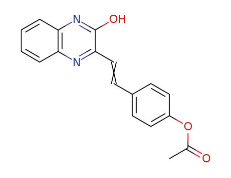 2(1H)-Quinoxalinone, 3-[2-[4-(acetyloxy)phenyl]ethenyl]-