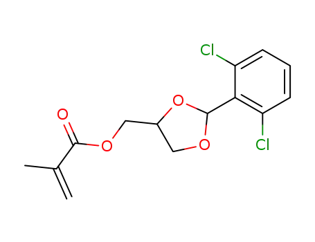 Molecular Structure of 78830-77-0 (2-(2,6-dichlorophenyl)-4-methacryloyloxymethyl-1,3-dioxolane)
