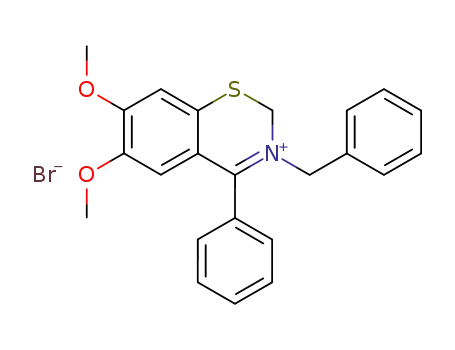 3-benzyl-6,7-dimethoxy-4-phenyl-2H-1,3-benzothiazinium bromide