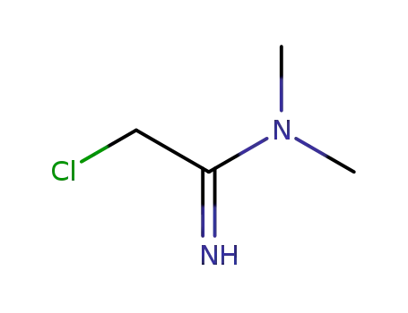 Molecular Structure of 88670-14-8 (Ethanimidamide, 2-chloro-N,N-dimethyl-)