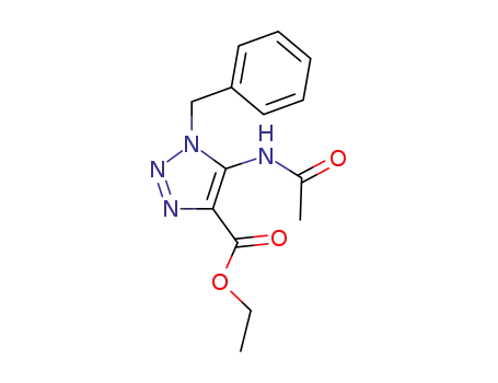 ethyl 5-acetylamino-1-phenylmethyl-1H-1,2,3-triazole-4-carboxylate