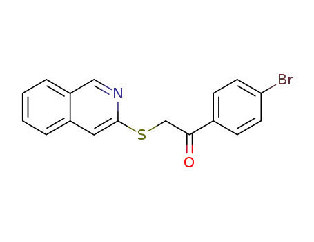 Molecular Structure of 107454-06-8 (3-<(p-bromophenacyl)thio>isoquinoline)