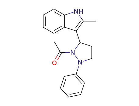 1-[5-(2-Methyl-1H-indol-3-yl)-2-phenyl-pyrazolidin-1-yl]-ethanone