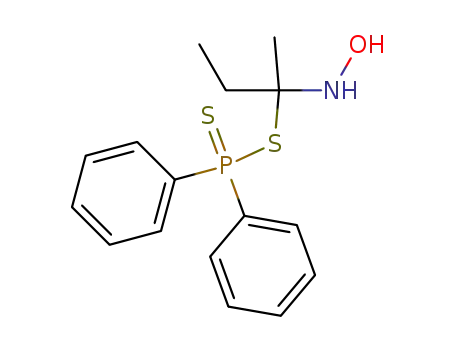 Molecular Structure of 75320-70-6 (S-<1-(hydroxyamino)-2-methylpropyl> diphenylphosphinodithioate)
