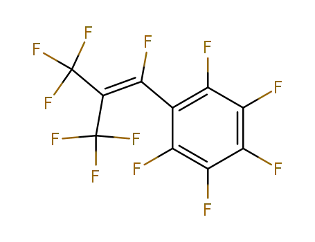 Molecular Structure of 122603-41-2 (perfluoro(2-methyl-1-propenyl)benzene)
