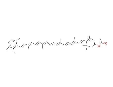 Acetic acid 3,5,5-trimethyl-4-[(1E,3E,5E,7E,9E,11E,13E,15E,17E)-3,7,12,16-tetramethyl-18-(2,3,6-trimethyl-phenyl)-octadeca-1,3,5,7,9,11,13,15,17-nonaenyl]-cyclohex-3-enyl ester