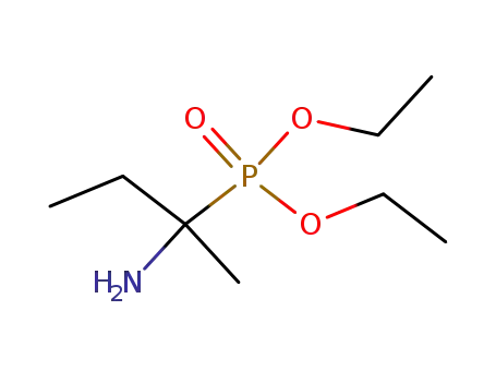 Molecular Structure of 53753-42-7 (Phosphonic acid, (1-amino-1-methylpropyl)-, diethyl ester)