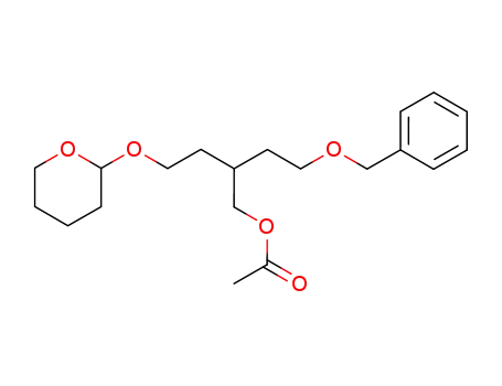 4-benzyloxy-2-(2-tetrahydropyran-2-yloxymethyl)butyl acetate