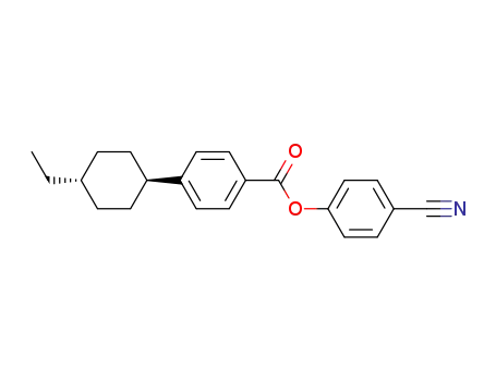 Molecular Structure of 89331-97-5 (4-Cyanophenyl 4-trans-(4-ethylcyclohexyl)benzoate)
