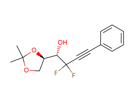 (S)-1-((R)-2,2-Dimethyl-[1,3]dioxolan-4-yl)-2,2-difluoro-4-phenyl-but-3-yn-1-ol