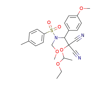 N-[2,2-Dicyano-2-(1-ethoxy-ethoxy)-1-(4-methoxy-phenyl)-ethyl]-N-methoxymethyl-4-methyl-benzenesulfonamide