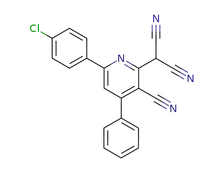 2-[6-(4-Chloro-phenyl)-3-cyano-4-phenyl-pyridin-2-yl]-malononitrile