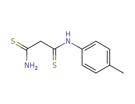 Molecular Structure of 93967-52-3 (Dithiomalonsaeure-amid-p-toluidid)