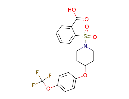 Benzoic acid, 2-[[4-[4-(trifluoromethoxy)phenoxy]-1-piperidinyl]sulfonyl]-