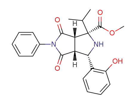 methyl 4-o-hydroxyphenyl-2-isopropyl-6,8-dioxo-7-phenyl-3,7-diazabicyclo<3.3.0>octane-2-carboxylate