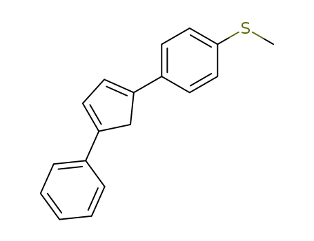 1-Methylsulfanyl-4-(4-phenyl-cyclopenta-1,3-dienyl)-benzene
