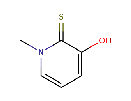 Molecular Structure of 79246-92-7 (2(1H)-Pyridinethione,3-hydroxy-1-methyl-(9CI))