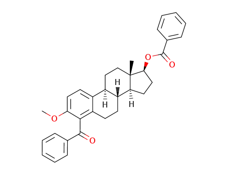 Benzoic acid (8R,9S,13S,14S,17S)-4-benzoyl-3-methoxy-13-methyl-7,8,9,11,12,13,14,15,16,17-decahydro-6H-cyclopenta[a]phenanthren-17-yl ester