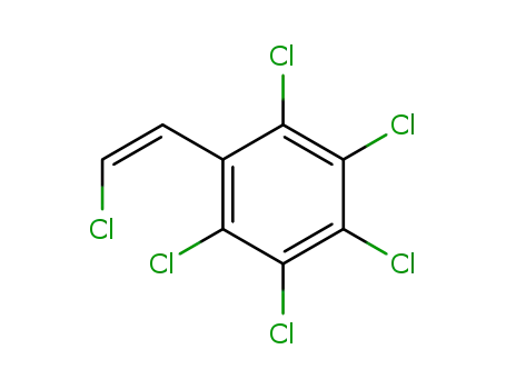 Molecular Structure of 90301-93-2 (Benzene, pentachloro(2-chloroethenyl)-, (Z)-)