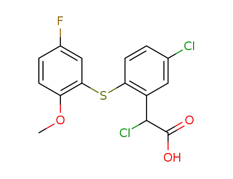 Chloro-[5-chloro-2-(5-fluoro-2-methoxy-phenylsulfanyl)-phenyl]-acetic acid