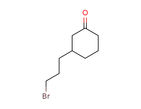 Molecular Structure of 63050-85-1 (Cyclohexanone, 3-(3-bromopropyl)-)