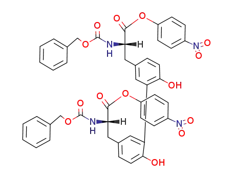 (S)-2-Benzyloxycarbonylamino-3-{5'-[(S)-2-benzyloxycarbonylamino-2-(4-nitro-phenoxycarbonyl)-ethyl]-6,2'-dihydroxy-biphenyl-3-yl}-propionic acid 4-nitro-phenyl ester