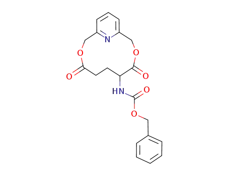 Molecular Structure of 95108-01-3 (Carbamic acid,
(4,8-dioxo-3,9-dioxa-15-azabicyclo[9.3.1]pentadeca-1(15),11,13-trien-
5-yl)-, phenylmethyl ester, (S)-)