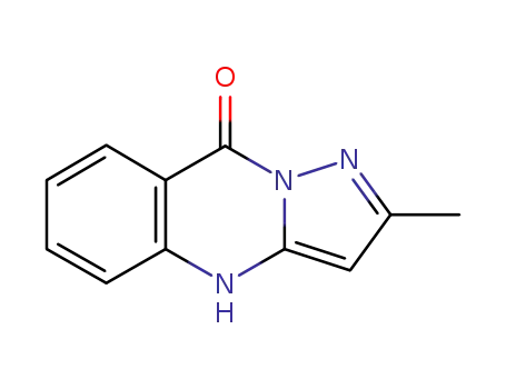 Molecular Structure of 63084-80-0 (Pyrazolo[5,1-b]quinazolin-9(4H)-one, 2-methyl-)