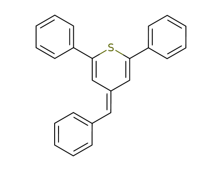Molecular Structure of 41786-16-7 (4H-Thiopyran, 2,6-diphenyl-4-(phenylmethylene)-)