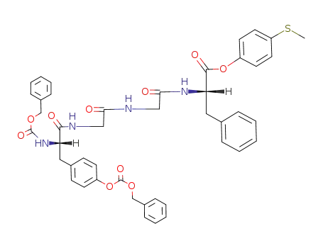 N-carbobenzyloxy-O-carbobenzyloxy-L-tyrosylglycylglycyl-L-phenylalanine 4-(methylthio)phenyl ester