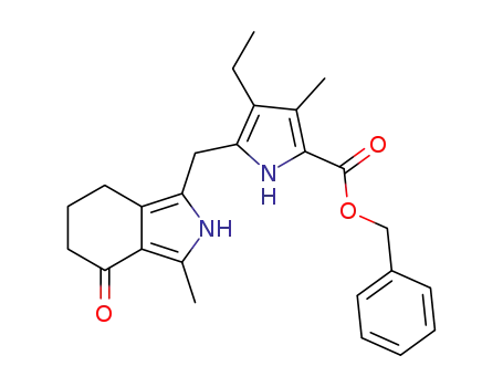 benzyl 4-ethyl-3-methyl-5-<(3-methyl-4-oxo-4,5,6,7-tetrahydro-2H-isoindol-1-yl)methyl>-1H-pyrrole-2-carboxylate