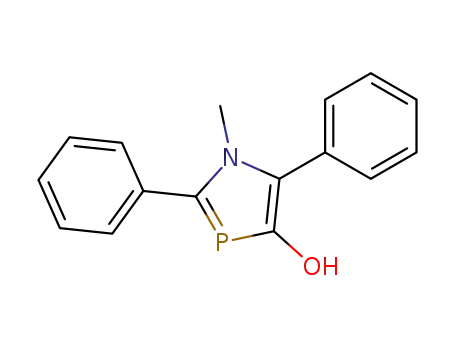 Molecular Structure of 113545-96-3 (1H-1,3-Azaphosphol-4-ol, 1-methyl-2,5-diphenyl-)