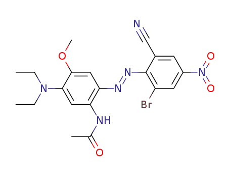 N-[2-(2-Bromo-6-cyano-4-nitro-phenylazo)-5-diethylamino-4-methoxy-phenyl]-acetamide