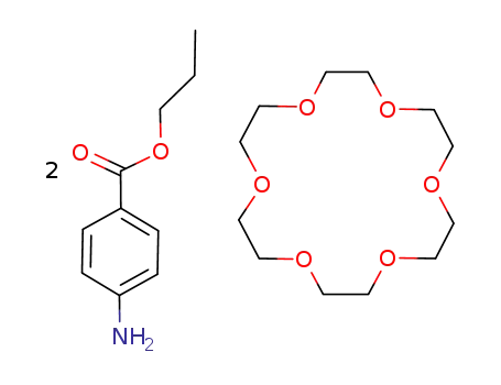 1,4,7,10,13,16-Hexaoxa-cyclooctadecane; compound with 4-amino-benzoic acid propyl ester
