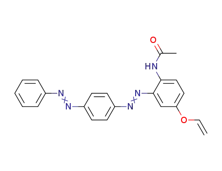 Molecular Structure of 86303-40-4 (N-[2-(4-Phenylazo-phenylazo)-4-vinyloxy-phenyl]-acetamide)