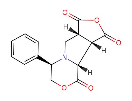2(R),6(R),7(S),8(R) 2-phenyl-1-aza-4-oxa<4.3.0<sup>1,6</sup>>bicyclononan-5-one-7,8-dicarboxylic anhydride