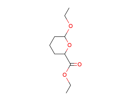 Molecular Structure of 3612-48-4 (2-ethoxy-6-carbethoxytetrahydropyran)