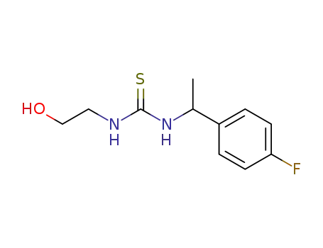 Molecular Structure of 61290-52-6 (Thiourea, N-[1-(4-fluorophenyl)ethyl]-N'-(2-hydroxyethyl)-)
