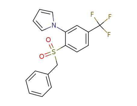 1H-Pyrrole, 1-[2-[(phenylmethyl)sulfonyl]-5-(trifluoromethyl)phenyl]-